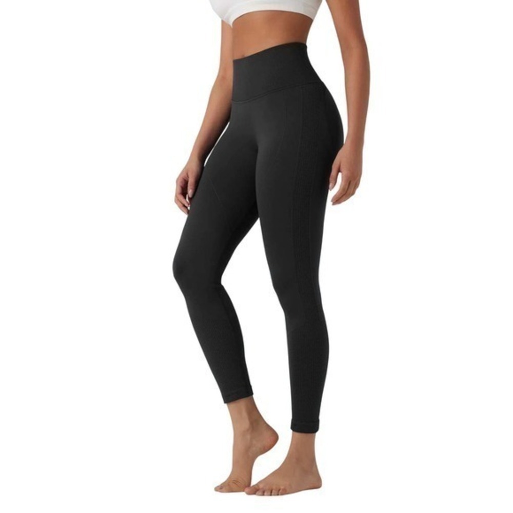 Halara Seamless Flow Yoga Leggings Black Small NWT‎ - Picture 2 of 11